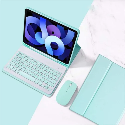 Vista 14 de ZGSENLAN - Funda con teclado de mouse para Galaxy Tab S6 Lite de 10.4 pulgadas 2024/2020/2022, SM-P620/P625/P610/P613/P615/P619, teclado Bluetooth