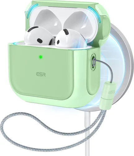 Vista 15 de ESR Funda para AirPods 4, Compatible con Funda de AirPods de 4ª Generación (2024) (USB-C), Compatible con MagSafe, Cubierta de Protección contra