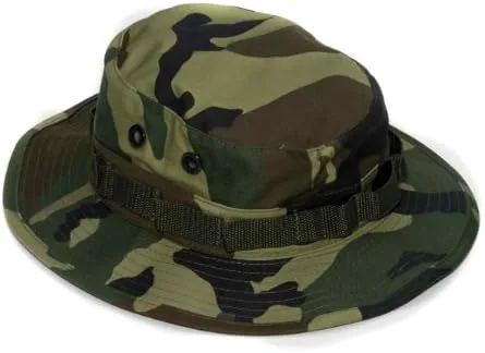 Vista 2 de Forum Novelties Sombrero Boonie de camuflaje de héroe de combate, Verde