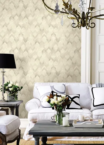 Vista 3 de Rachel Zoe Papel tapiz autoadhesivo Gold Greer