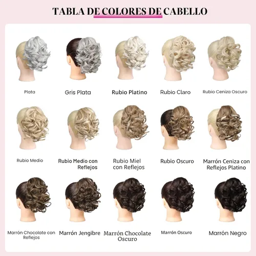 Vista 7 de REECHO Extensión de cola de caballo, 23 cm de largo, rizada, ondulada, pinza de clip para colas de caballo, extensiones de cabello HP001 para Negro