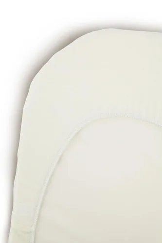 Vista 3 de BABYBJORN - Sábana bajera ajustable para cuna, color blanco orgánico