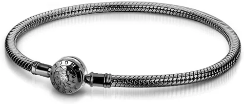 Vista 8 de GNOCE Pulsera de plata de ley bañada en oro rosa y oro rosa con cierre