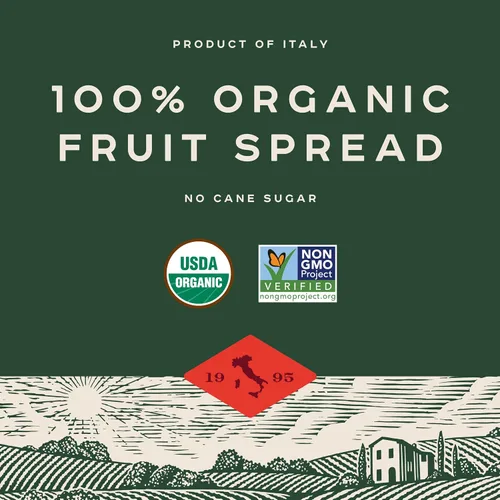 Vista 5 de Bionaturae Crema Orgánica de Fruta de Arándano Azul - Gelatina Orgánica, Sin OMG, Certificado USDA, Sin Azúcar Añadido, Sin Conservantes, Mermelada