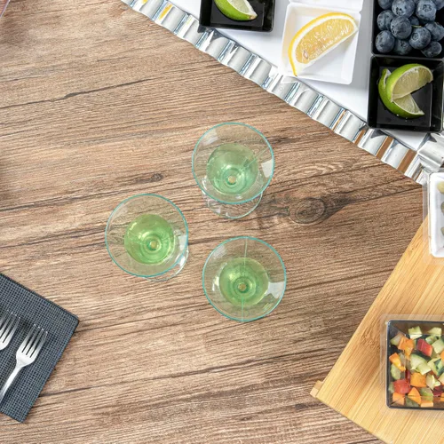 Vista 6 de Restaurantware Vasos de Martini desechables de 3 onzas, 100 mini tazas de Martini de plástico, aperitivo para fiestas o catering, mini vasos