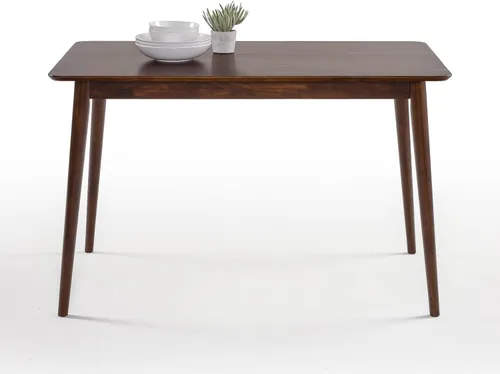 Vista 5 de Zinus Jen - Mesa de comedor de madera maciza de 47 pulgadas, fácil montaje, color espresso