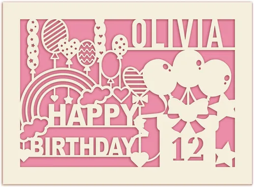 Vista 8 de EDSG Tarjetas de cumpleaños personalizadas para mujeres, hombres y niños, tarjeta de feliz cumpleaños para niñas, niños, regalo de cumpleaños