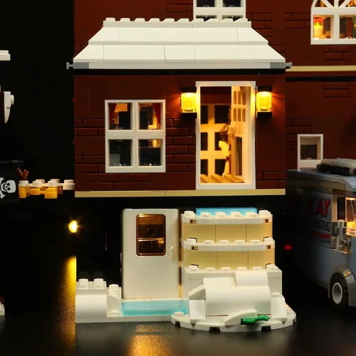 Vista 4 de VONADO Kit de luz LED compatible con el juego Lego Home Alone - Versión musical