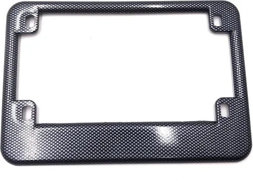 Vista 11 de MT294-004 - Marco de matrícula de motocicleta compatible con placa de motocicleta de 4 x 7 pulgadas de ancho extra de 1 pulgada