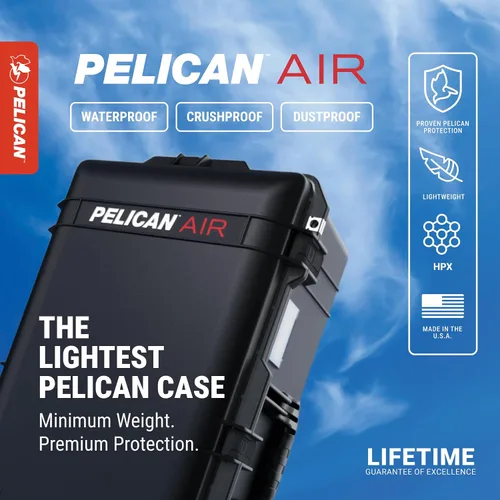 Vista 3 de Estuche Pelican Air 1535 sin Espuma - Negro