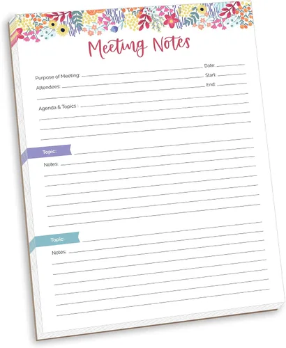 Vista 10 de bloom daily planners - Bloc de notas semanal para planificar las comidas con imanes para el refrigerador, incluye una «Lista de compras