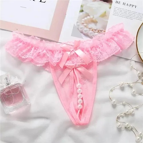 Vista 2 de Sexy Pearl - Tanga con espalda en T para mujer, 2 estilos, ropa interior con tanga en T