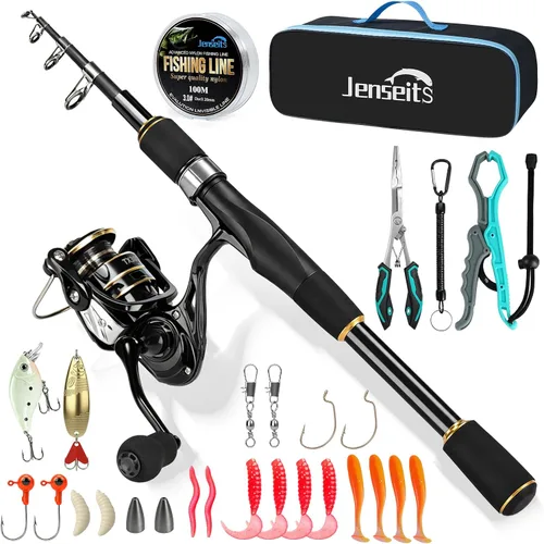 Vista 10 de Jenseits 6-12Ft Fishing Rod, 2 & 3-Piece Spinning & Casting Pole