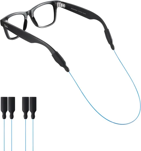 Vista 11 de Correa de lentes de sol para lentes Meta RayBan, patillas gruesas, correas para gafas, cordones para hombres, mujeres y niños, soportes para gafas