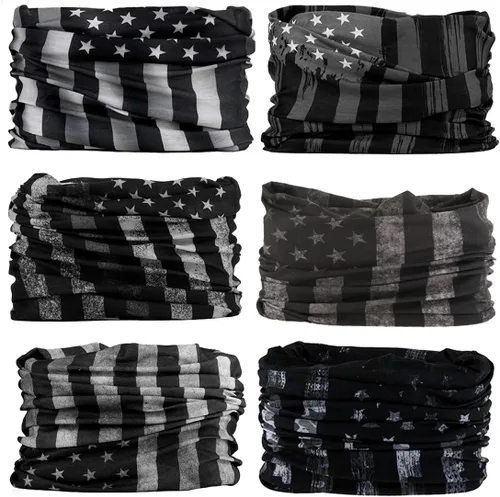 Vista 25 de Polaina para el cuello, máscara facial, bufanda bandana para hombres y mujeres, sol, polaina de tubo a prueba de polvo para ciclismo, motocicleta