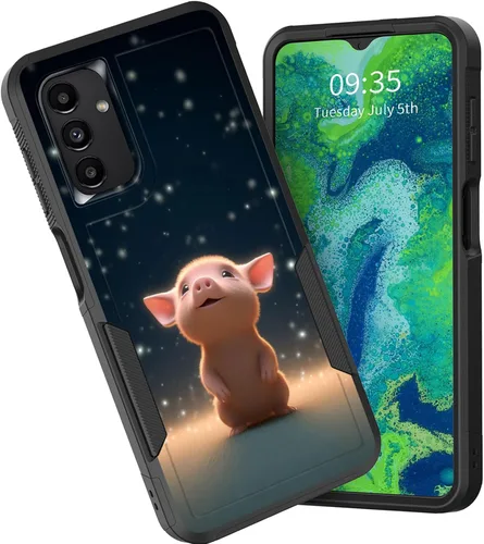 Vista 28 de Funda para Galaxy A15 5G, doble capa híbrida resistente a prueba de golpes, policarbonato duro, silicona suave, TPU, funda protectora para Samsung