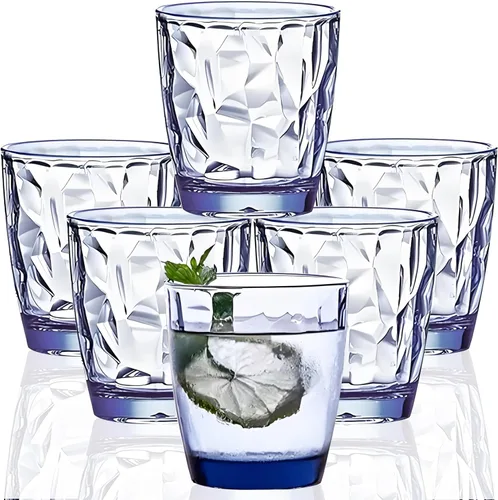 Vista 14 de Vasos irrompibles de Tritan de 10 onzas, vasos de acrílico inastillables, sin BPA, vasos de plástico duro, reutilizables, para cocina, agua, juego