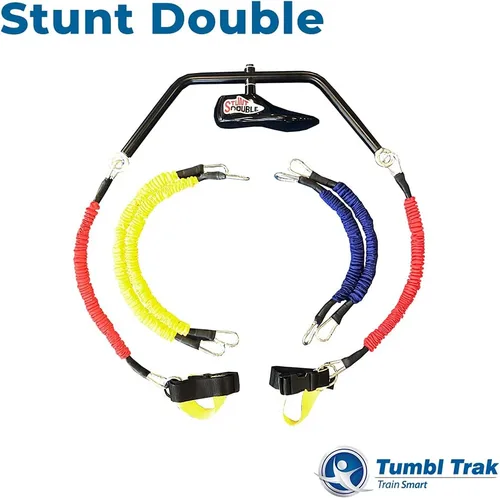 Vista 2 de Tumbl Trak Entrenador de Base de Porristas con Banda de Resistencia Stunt Double
