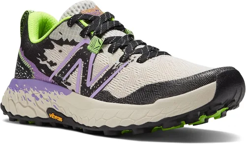 Vista 4 de New Balance Fresh Foam X Hierro v7 para mujer, Rayo de lunamorado eléctrico