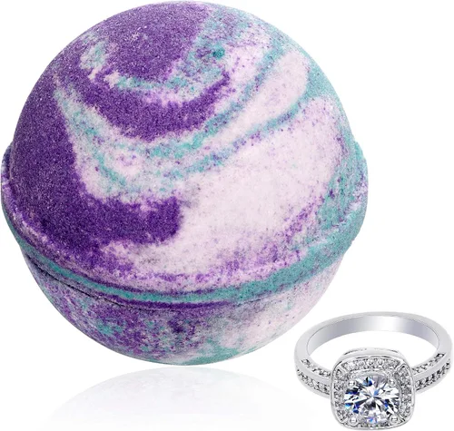Vista 2 de Bomba de baño con anillo sorpresa dentro, Mermaid Daydream, extragrande, 10 onzas Fabricado en Estados Unidos