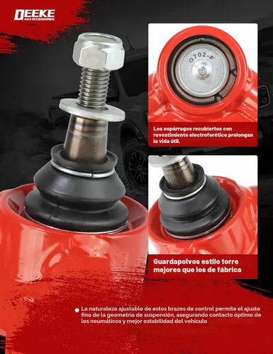 Vista 3 de Brazo de control superior delantero de elevación de 2-4 pulgadas para Chevy Silverado 2500HD 3500HD 2001-2010, GMC Sierra 2001-2010, Hummer H2
