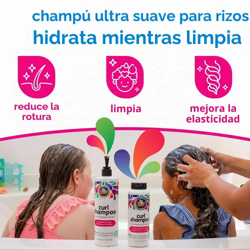Vista 2 de So Cozy Paquete de champú y acondicionador de rizos para niños