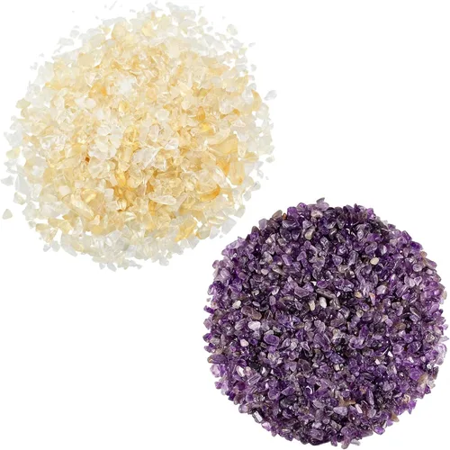 Vista 25 de SUNYIK Piedras de Cuarzo Trituradas con Forma Irregular de 1 Libra (Aproximadamente 460 Gramos)