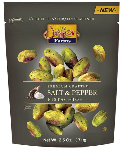 Vista 14 de Pistachos sazonados sin cáscara, sabor alitas de búfalo, bolsas de 2.5 onzas, paquete de 8, Kosher