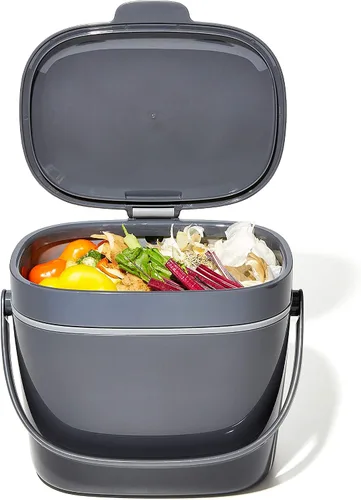 Vista 11 de OXO Good Grips - Contenedor de compost fácil de limpiar, carbón (1,75 galones)