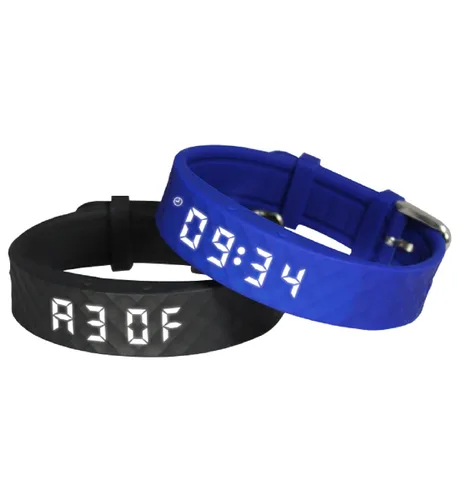 Vista 4 de Reloj de entrenamiento para ir al baño – Pulsera vibratoria silenciosa recargable – Reloj de recordatorio médico – con temporizador y 15 alarmas