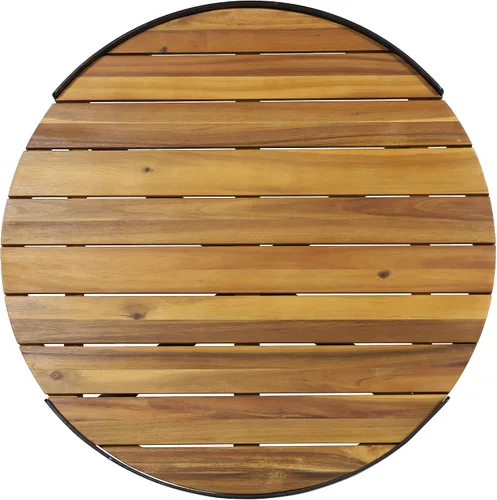 Vista 7 de Christopher Knight Home Tracy - Mesa de centro industrial moderna de madera de acacia para exteriores, acabado de teca, color negro