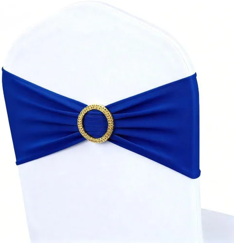 Vista 20 de Paquete de 50 bandas para sillas color verde salvia, bandas elásticas para sillas deslizantes, lazos para bodas, fiestas, baby shower, eventos
