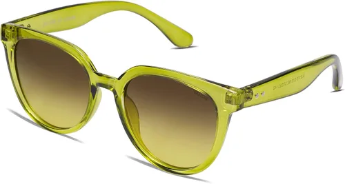 Vista 3 de SOJOS Gafas de sol polarizadas redondas para mujer, estilo de moda, protección UV, lentes de sol, SJ2175