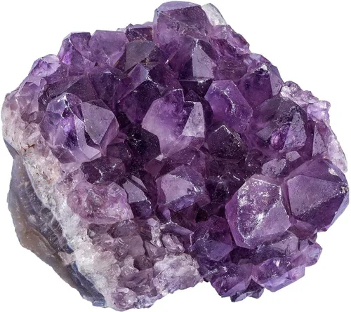 Vista 10 de TUMBEELLUWA 5.29-7.05 oz de cristal de amatista natural para decoración del hogar, figura de piedra de cuarzo de geoda drusa cruda para meditación