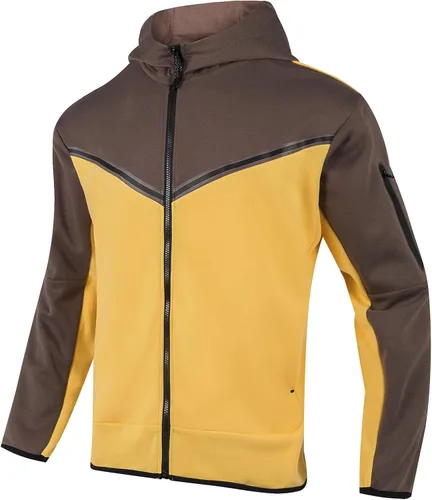 Vista 8 de Men's Tracksuits Sweatsuits For Men Hooded Tracksuit Sweatsuit Long Sleeve Full-Zip Jogging Sweatpants 2 Piece