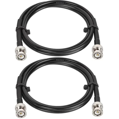 Vista 9 de MOOKEERF Cable BNC - 1 pie 2 piezas RG58 50 ohm macho a macho cables coaxiales de extensión BNC de baja pérdida para antenas, radios RF, módems