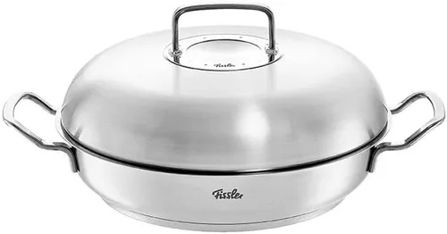 Vista 7 de Fissler Original-Profi Collection - Sartén de acero inoxidable de 9.5 pulgadas con tapa de metal de cúpula alta, todas las estufas incluyen
