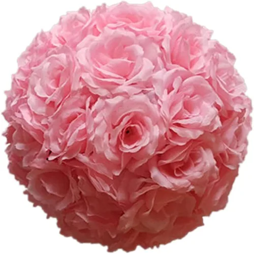 Vista 18 de Bola de flores artificiales para centros de mesa, bodas, bodas, fiestas, centros de mesa, decoración, 7.8 pulgadas (5, negro)