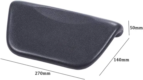 Vista 2 de Almohadas de baño para spa, de piel sintética impermeable, con ventosas antideslizantes para el hogar, baño, bañera o spa
