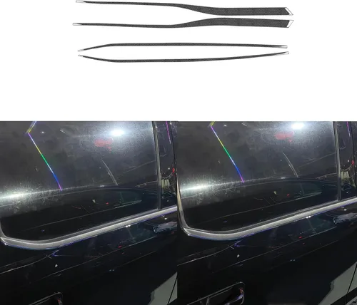 Vista 15 de Adhesivo de fibra de carbono para espejo retrovisor de automóvil, panel de poste triangular, adhesivo de pilar A, compatible con F150 SVT Raptor