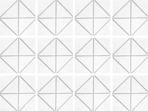 Vista 6 de Pack of 12 Foam Panels Soundproof Wall Acoustics Tiles Polyester Texture Sound Absorbing for Studios Flame Retardant Acoustics Materials White