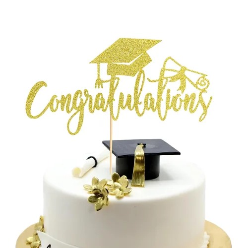 Vista 11 de Arthsdite 1 pieza Adorno para Tarta de Felicitación - Adorno de Tarta de Graduación - 2025 Suministros de Decoración para Fiesta de Graduación