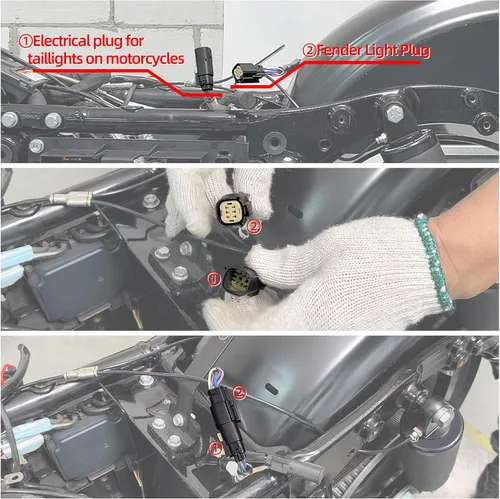 Vista 4 de TCMT Juego de fascia de guardabarros trasero compatible con Harley Touring Road King CVO Road Glide Ultra Classic Electra Glide Street Glide