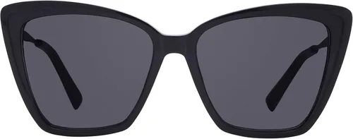 Vista 8 de DIFF Gafas de sol Becky II de diseño de ojo de gato para mujer 100 UVAUVB Negro humo oscuro