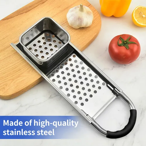 Vista 7 de Spaetzle Maker de acero inoxidable de grado premium ensanchado mango de plástico hecho en casa bola de masa de fideos de huevo tamaño perfecto