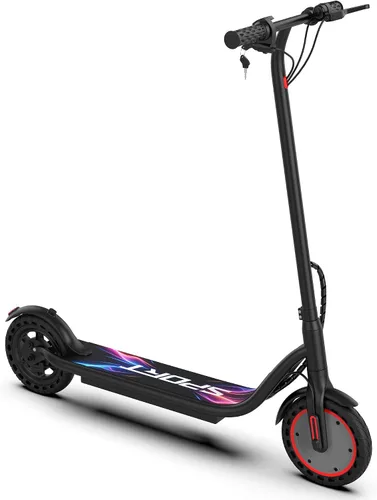 Vista 3 de Electric Scooter - 350W/500W Motor, 8.5"/10''Solid Tires, Up to 19/22MPH& 16/21/23Miles Long-Range Portable Commuting Scooter for Adults with Double