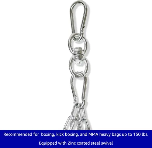 Vista 2 de Trademark Innovations Boxeo Kick Boxing Heavy Bag Chain Hanger and Swivel