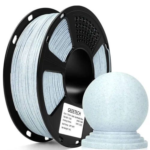 Vista 47 de GEEETECH Filamento PLA de color dorado sedoso de 0.069 libras, filamento de seda brillante para impresora 3D, carrete de 2.2 libras, precisión