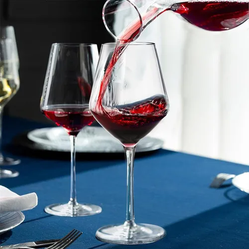 Vista 4 de Dicunoy Juego de 4 copas de vino irrompibles de 16 onzas, copas de vino de plástico para exteriores, copas de plástico, reutilizables, sin BPA