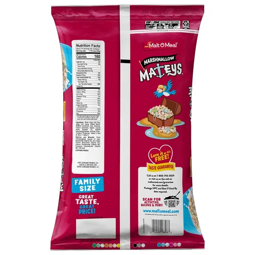 Vista 2 de Malt-O-Meal Cereal de desayuno Marshmallow Mateys®, 23 onzas (paquete de 9)